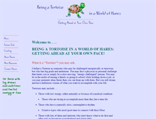 Tablet Screenshot of beingatortoise.com